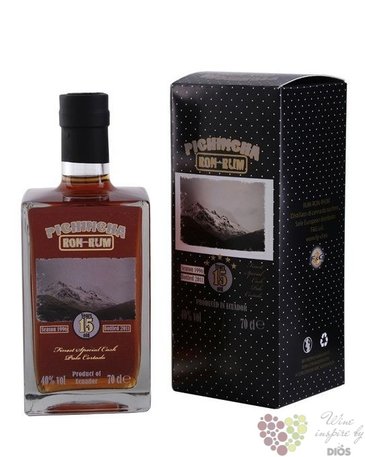 Pichincha 15 years old Palo Cortado sherry cask aged vulcani rum of Ecuador 40%vol.  0.70 l