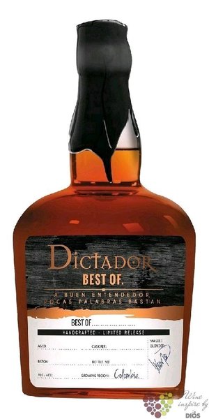 Dictador the Best of 1987 „ Extremo ” single cask Colombian rum 40% vol.  0.70 l