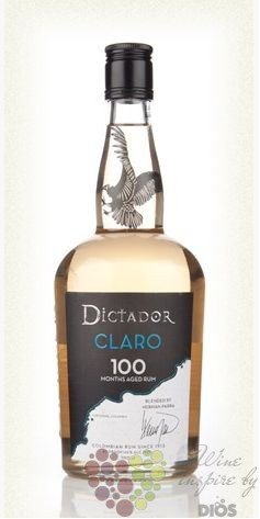 Dictador 100 months aged „ Claro ” rum of Colombia 40% vol.   0.70 l