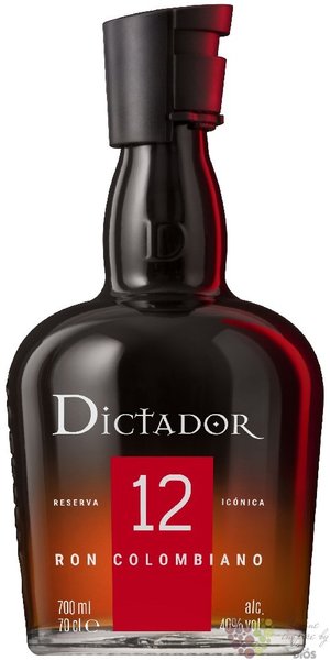 Dictador  Icon reserve  aged 12 years Colombian rum 40% vol.  0.70 l