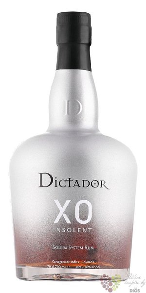 Dictador XO  Insolent  aged Colombian rum 40% vol.  0.05 l