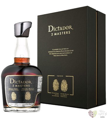 Dictador 2 Masters 1976 „ Cognac Hardy ” unique Colombian rum 41% vol.  0.70 l