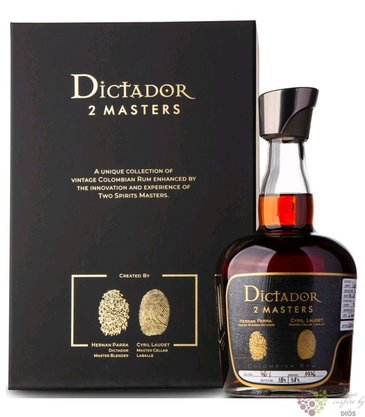 Dictador 2 Masters 1980 „ Leclerc Briant b4 ” unique Colombian rum 41% vol.  0.70 l