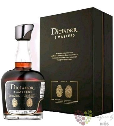 Dictador 2 Masters 1976 „ Laballe Armagnac ” unique Colombian rum 44.9% vol.  0.70 l