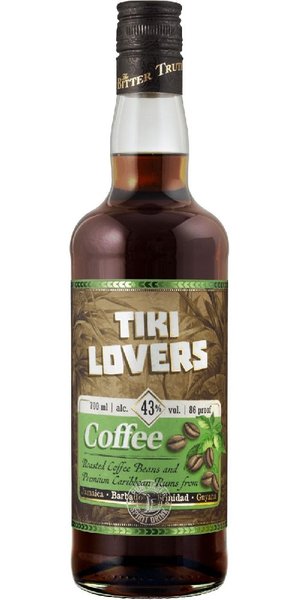 Tiki Lovers  86 Proof - Coffee  Jamaican Sugar cane spirits 43% vol.  0.70 l