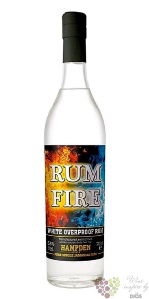 Hampden Estate „ Fire ” overproof Jamaican rum 63% vol.  0.70 l