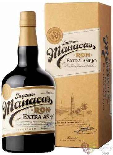 Ingenio Manacas  Extra aejo  gift box aged Spanish rum by Sanchz Romate 38%vol.    0.70 l