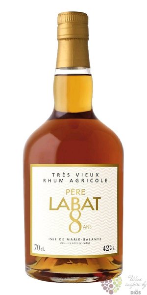 Pére Labat tres vieux aged 8 year rum Marie Galante Guadeloupe 42% vol.  0.70 l