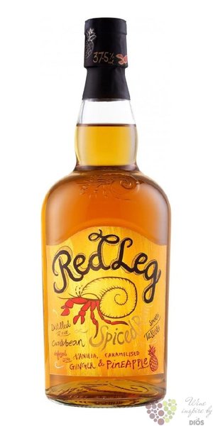 RedLeg  Ginger &amp; Caramelised Pineapple  flavored Caribbean rum 37.5% vol.  0.70 l
