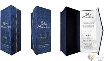 Blue Mauritius  Gold  gift box Mauritian rum liqueur 40% vol. 0.70 l