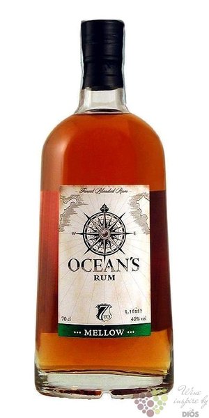 Ocean´s „ Mellow Singular ” blended Caribbean rum 40% vol.  0.70 l
