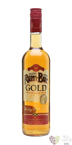 Worthy Park „ Rum bar Barrel aged ” aged Jamaican rum 40% vol.  0.70 l