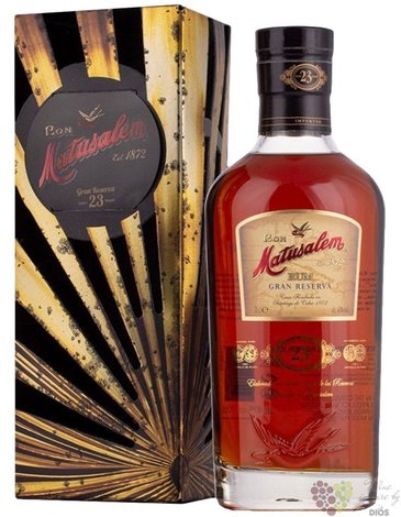 Matusalem „ Gran reserva ” aged 23 years solera blend Dominican rum 40% vol.  0.70 l