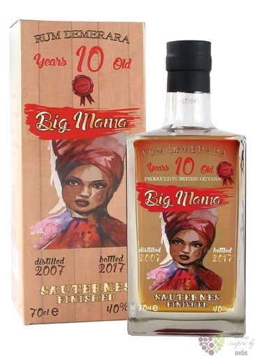 Big Mama 2007  Sauternes finished aged 10 years Demerara rum 40% vol. 0.70 l