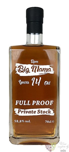 Big Mama  Private Stock Px cask  aged 14 years Demerara full proof rum 58.8% vol.  0.70 l
