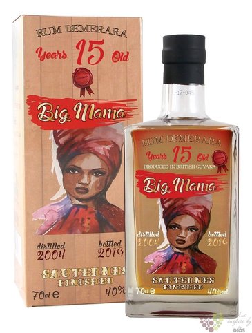 Big Mama  Sauternes finished aged 15 years Demerara rum 40% vol. 0.70 l