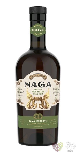 Naga „ Java Reserve ” aged Indonesian rum 40% vol.  0.70 l