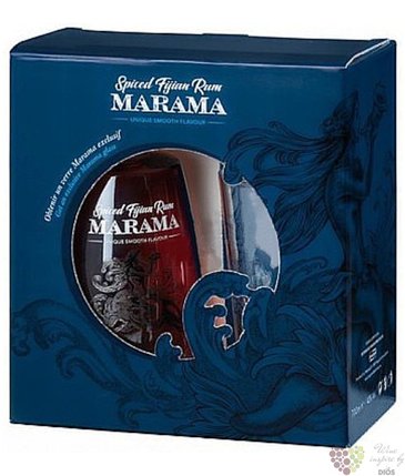 Marama Spiced glass set aged Fijian rum 40% vol.  0.70 l