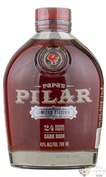 Papas Pilar ltd.  Spanish Sherry cask   aged Caribbean rum by Hemingway ltd.43% vol.  0.70 l