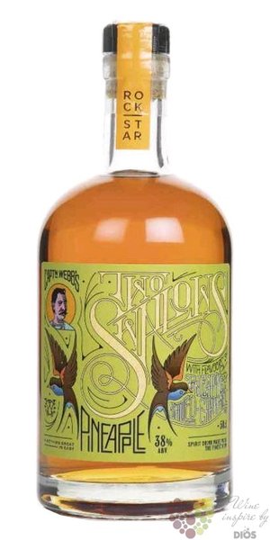 RockStar Two Swallows  Pineapple  spiced Guyanan rum 38% vol.  0,50 l