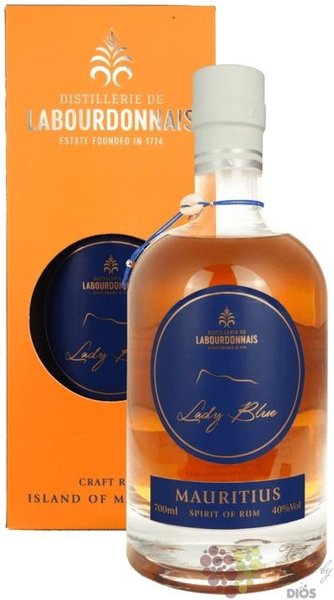 Domaine de Labourdonnais „ Lady Blue ” aged Mauritian rum liqueur  40% vol.  0.70 l