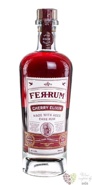 FerRum  Elixir Cherry  flavoured Caribbean rum 35% vol.  0.70 l