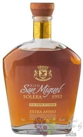 San Miguel  Extra Aejo Solera 1952  Ekvdor rum  43% vol.  0.70 l