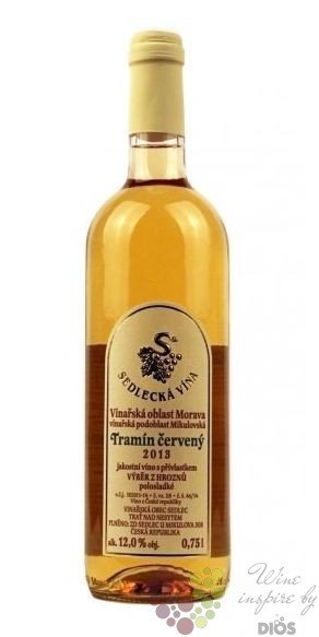 Tramn erven 2013 vbr z hrozn Sedleck vna  0.75 l