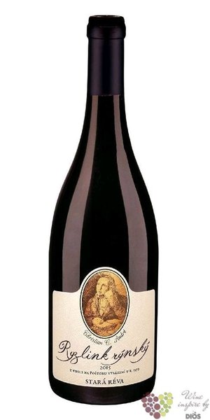 Ryzlink rýnský „ Stará réva ” 2017 pozdní sběr Šlechtitelka  0.75 l