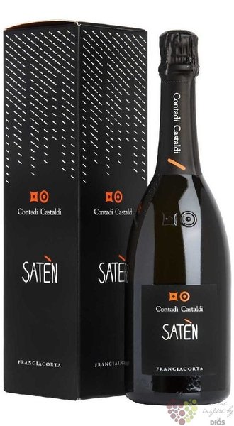 Franciacorta  Saten  Docg brut gift box Contadi Castaldi  0.75 l