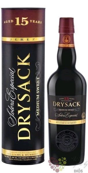 Sherry de Jerez  Dry Sack Medium Sweet  Do aged 15 years Williams &amp; Humbert 20.5% vol.  0.50 l