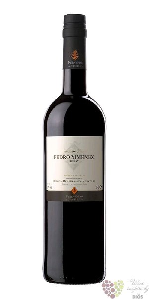 Sherry de Jerez Pedro Ximenez  Classic  Do Fernando de Castilla 17% vol.  0.75 l