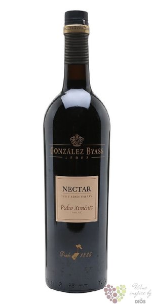 Sherry de Jerez Pedro Ximenez  Nctar  Gonzles Byass 15% vol.  0.75 l