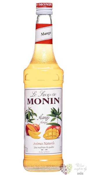 Monin  Manque  French mango flavoured coctail syrup 00% vol.   0.70 l