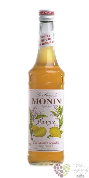 Monin „ Mango spicy ” French fruits flaruitvoured coctail syrup 00% vol.   0.70l