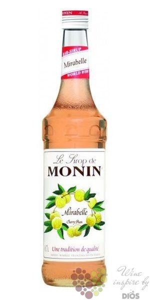 Monin „ Mirabelle ” French mirabelle flavoured coctail syrup 00% vol.   0.70 l
