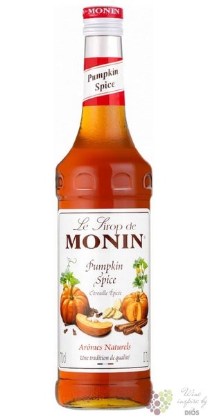 Monin „ Dýně - Pumpkin spice ” French flavored coctail sirup 00% vol. 1.00 l