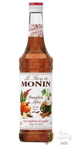 Monin  Pumpkin spice  French flavoured coctail sirup 00% vol.  0.70 l