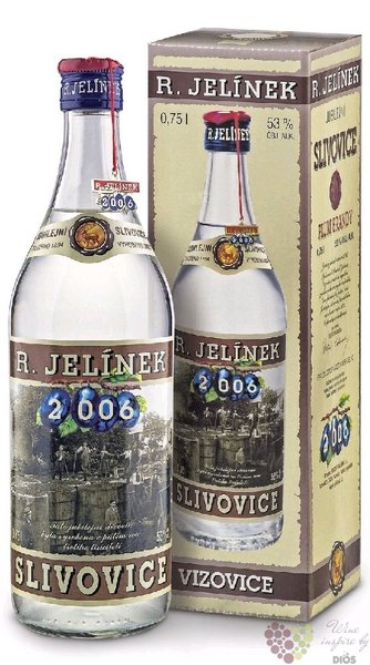 Slivovice 2006 „ Jubilejni ” Plum brandy Rudolf Jelínek 53% vol.  0.70 l