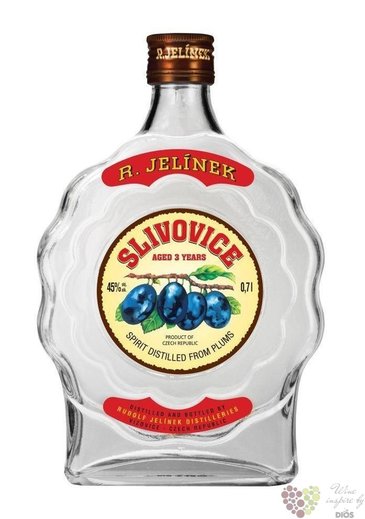 Slivovice bílá „ Budík ” aged 3 years moravian plum brandy Rudolf Jelínek 45% vol.  0.70 l