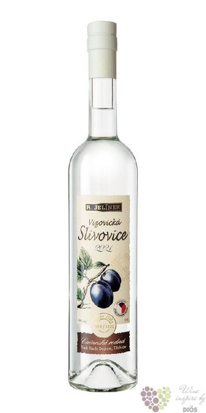 Slivovice 2021 „ Vizovická - Čačanská rodná ” Plum brandy Rudolf Jelínek 50% vol.  0.70 l