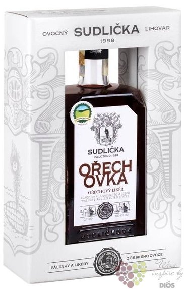 Sudlička „ Ořechovka ” gift box Bohemian walnuts liqueur 30% vol.  0.70 l
