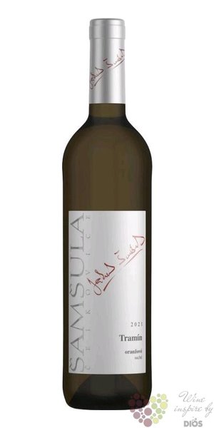 Tramín Natural oranžové 2021 moravské zemské víno Jakub Šamšula  0.75 l