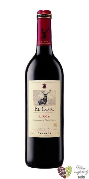 Rioja tinto crianza DOCa 2019 bodegas el Coto de Rioja  0.75 l