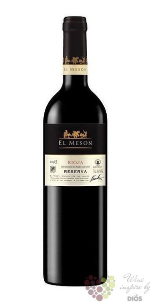 Rioja tinto „ Reserva ” DOCa 2017 El Meson  0.75 l