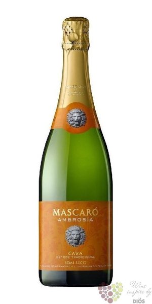 Cava blanco „ Ambrosia ” Do semi seco Mascaro   0.75 l