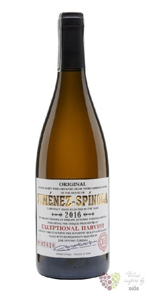 Pedro Ximnez de Jerz  Exeptional harvest  2016 Ximnez Spnola  0.75 l