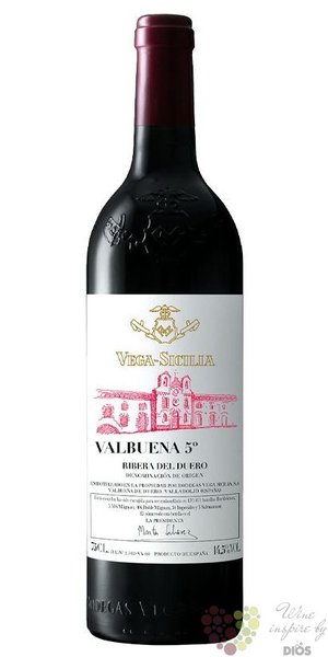 Ribera del Duero tinto  Valbuena 5  Do 2017 Vega Sicilia  0.75 l