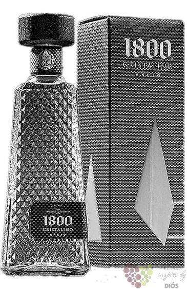 Jos Cuervo Reserva 1800  Cristalino  Mexican tequila 38% vol.  0.70 l