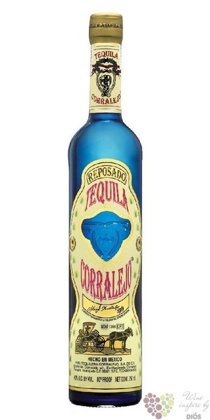 Corralejo  Reposado  Agave Azul Mexican tequila 38% vol.  1.00 l